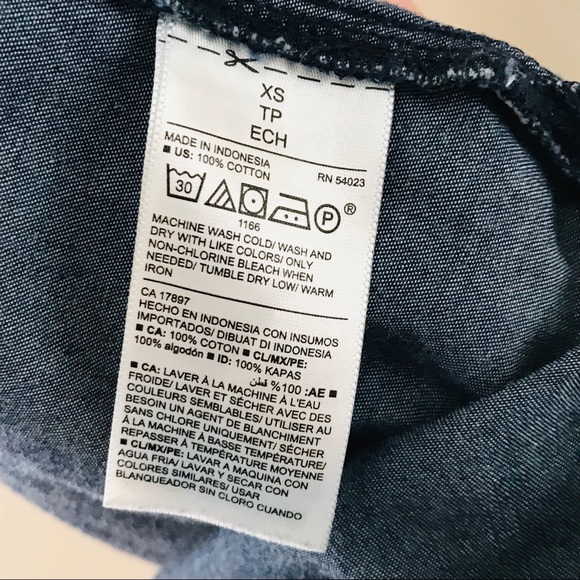 Old Navy Chambray Shirt Dress - Picture 6 of 7